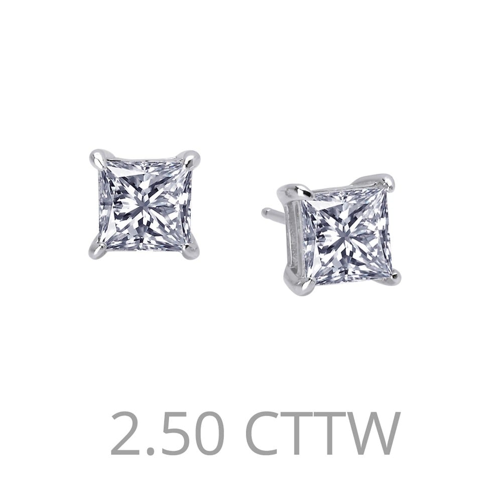 Earrings Are Set With Simulated Diamonds In Sterling Silver Bonded With Platinum accessorize your wedding dress