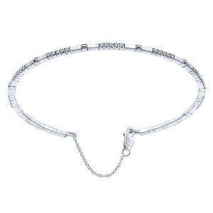 14k White Gold Diamond Bangle BG3263W45JJ
