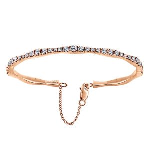 14k Pink Gold Diamond Bangle BG3707K45JJ