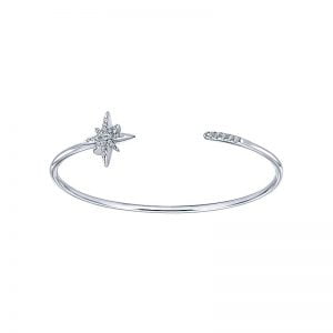 Gaby Bangle 925 Silver White Sapphire Starburst BG3831SVJWS