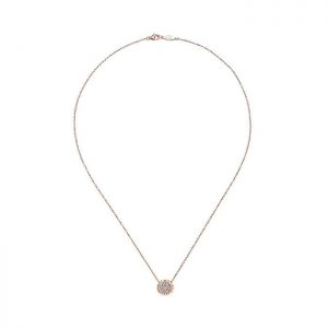 14k Pink Gold Diamond Fashion Necklace NK4472K45JJ