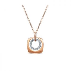 14k Pink Gold Diamond Fashion Necklace NK4739K45JJ