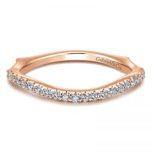 14k Pink Gold Diamond Wedding Band WB11829R6K44JJ