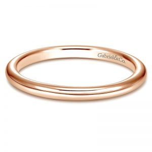 14k Pink Gold Straight Wedding Band WB6668K4JJJ