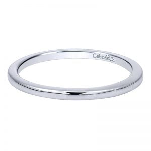 14k White Gold Curved Wedding Band WB11871S2W4JJJ