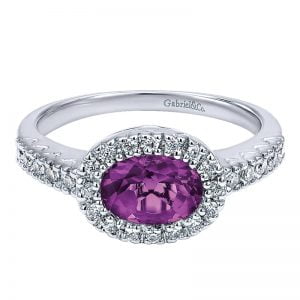 14k White Gold Lusso Color Fashion Ladies' Ring LR4422W45AM