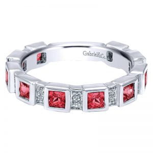 14k White Gold Stackable Ladies' Ring LR4585W44RA