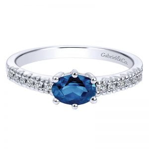 14k White Gold Lusso Color Fashion Ladies' Ring LR4421W45SB