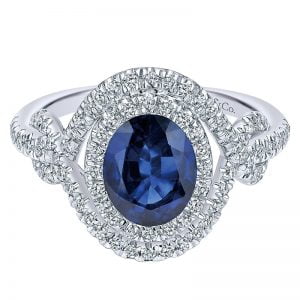 14k White Gold Lusso Color Fashion Ladies' Ring LR50292W44SA