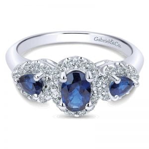 14k White Gold Lusso Color Fashion Ladies' Ring LR50333W45SA