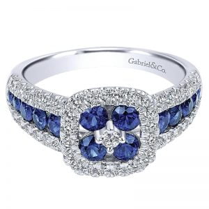 14k White Gold Lusso Color Fashion Ladies' Ring LR50345W45SA