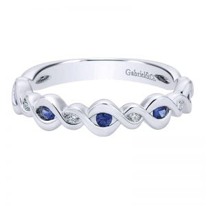 14k White Gold Stackable Ladies' Ring LR50249W45SA