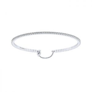 14k White Gold Diamond Bangle BG3221-6W45JJ