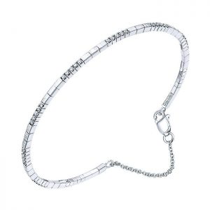 14k White Gold Diamond Bangle BG3265-6W45JJ