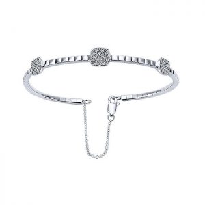 14k White Gold Diamond Bangle BG3702W45JJ