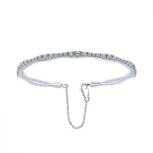 14k White Gold Diamond Bangle BG3707W45JJ
