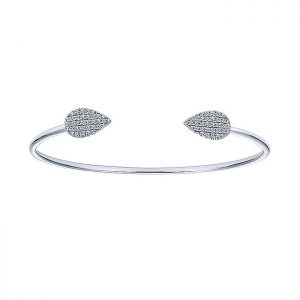 14k White Gold Diamond Bangle BG3849W45JJ