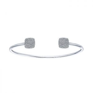 14k White Gold Diamond Bangle BG3851W45JJ