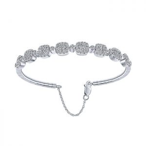 14k White Gold Diamond Bangle BG3872W45JJ