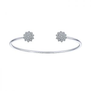 14k White Gold Diamond Bangle BG3885W45JJ