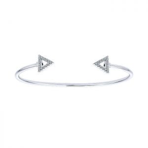 14k White Gold Diamond Bangle BG3893W45JJ