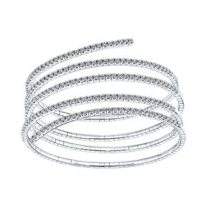 14k White Gold Diamond Bangle BG3906W45JJ