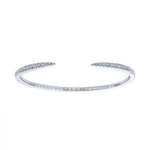 14k White Gold Diamond Bangle BG3912W45JJ