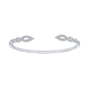 14k White Gold Diamond Bangle BG3915W45JJ
