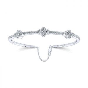 14k White Gold Diamond Bangle BG3969W45JJ