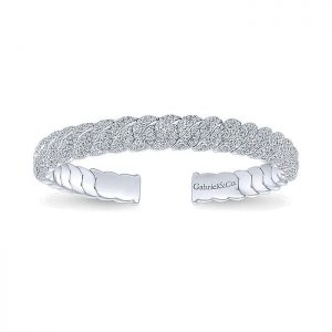 14k White Gold Diamond Bangle BG4069W45JJ