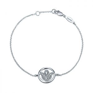 14k White Gold Diamond Chain Bracelet TB3084W45JJ