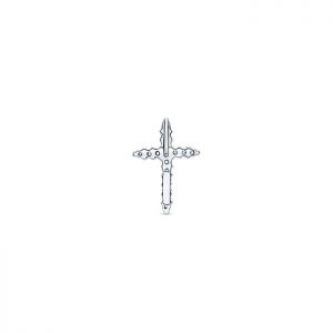 14k White Gold Diamond Cross Cross Pendant PC435W44JJ