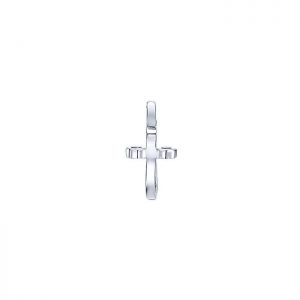 14k White Gold Diamond Cross Pendant PC445W45JJ