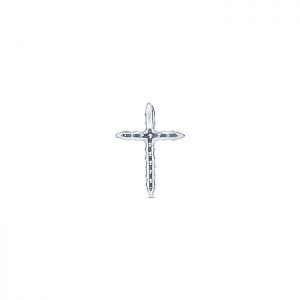 14k White Gold Diamond Cross Cross Pendant PC508W45JJ