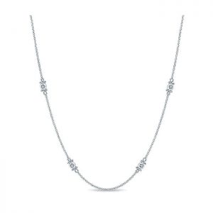 14k White Gold Diamond Diamond By The Yard Necklace NK2723W44JJ