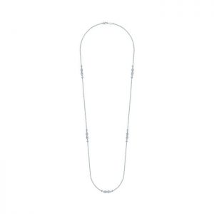 14k White Gold Diamond Diamond By The Yard Necklace NK5340W45JJ