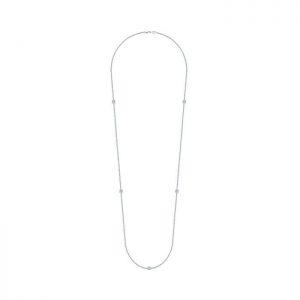 14k White Gold Diamond Diamond By The Yard Necklace NK5387W45JJ