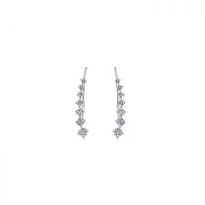 14k White Gold Diamond Earcuffs Earrings EG13180W45JJ