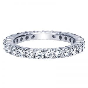14k White Gold Diamond Eternity Anniversary Band AN3089-6W44JJ
