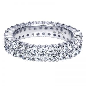 14k White Gold Diamond Eternity Band Anniversary Band AN3101-6W44JJ