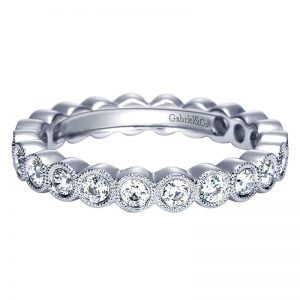 14k White Gold Diamond Eternity Band Anniversary Band AN5259-6W44JJ