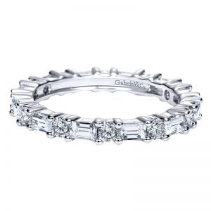 14k White Gold Diamond Eternity Band Anniversary Band AN5284-6W44JJ