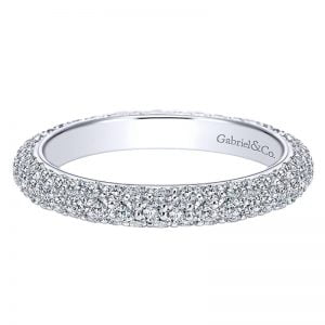 14k White Gold Diamond Eternity Band Anniversary Band AN6023-6W44JJ