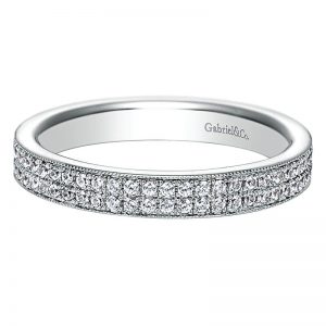 14K White Gold Diamond Eternity Band 14K White Gold Anniversary Band AN6031-6W44Jj