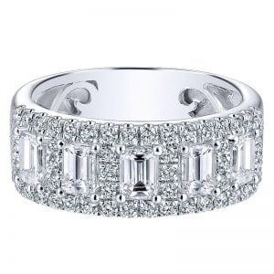 14k White Gold Diamond Fancy Anniversary Band AN12426W44JJ