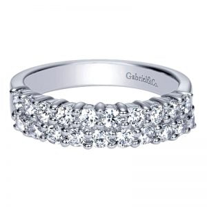 14k White Gold Diamond Fancy Anniversary Band AN2869W44JJ