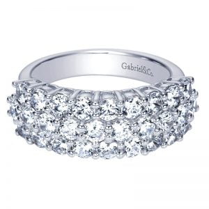 14k White Gold Diamond Fancy Anniversary Band AN3004W44JJ