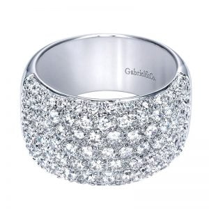 14k White Gold Diamond Fancy Anniversary Band AN3015W44JJ