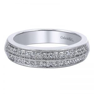 14k White Gold Diamond Fancy Anniversary Band AN5614W44JJ