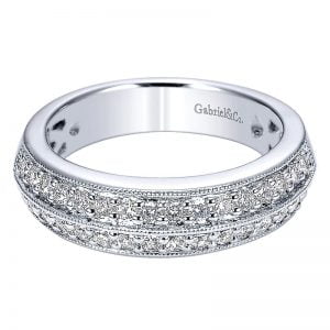 14k White Gold Diamond Fancy Anniversary Band AN5615W44JJ